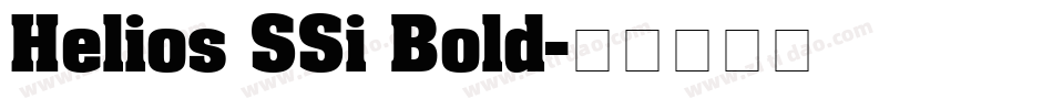 Helios SSi Bold字体转换